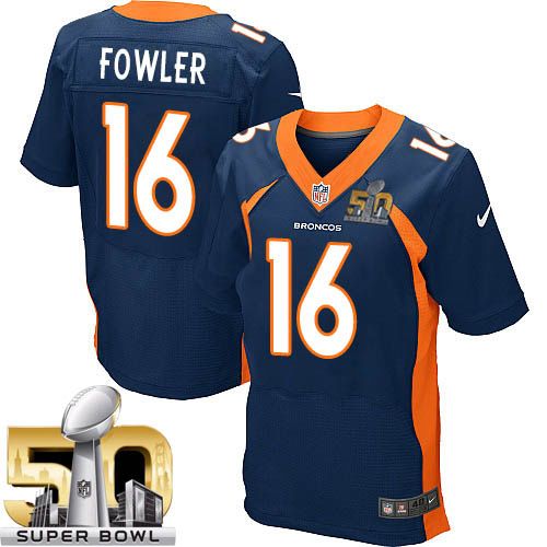 Nike Broncos #16 Bennie Fowler Navy Blue Alternate Super Bowl 50 Men's Stitched NFL New Elite Jersey